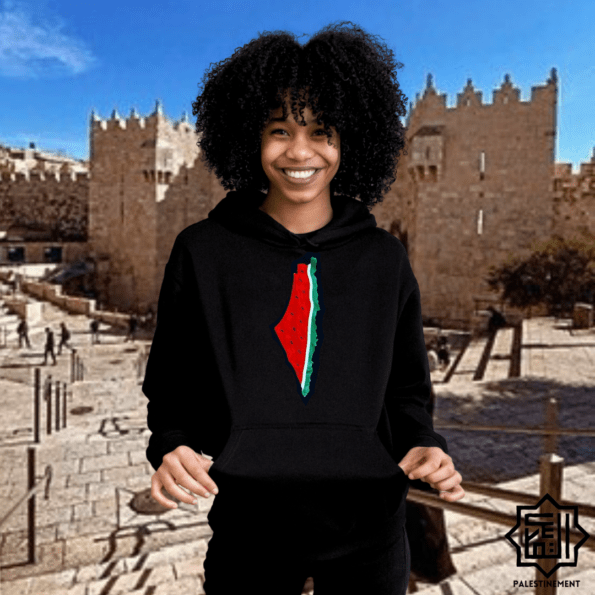 Sweat-shirt Palestine pastèque