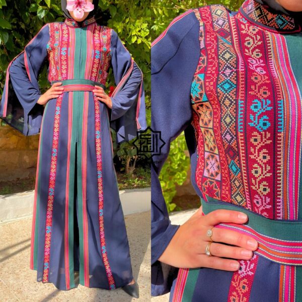 Sirine blue three-piece dress - Image 3