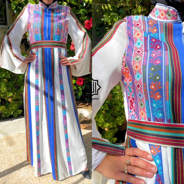 Sirine white three-piece dress - Image 3