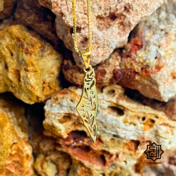 Olive tree map pendant - Image 3