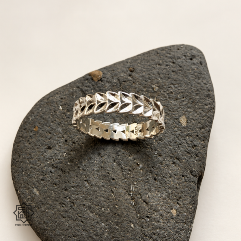 bague rameau argent
